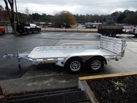 New 2027 Aluma 78"x12' Utility, 7" Sides, Bi-Fold Tailgate 7812BT