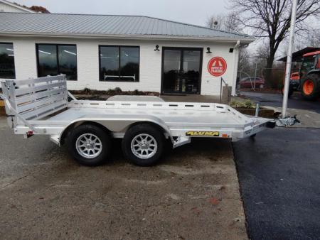New 2027 Aluma 78 x12' Utility, 7  Sides, Bi-Fold Tailgate 7812BT