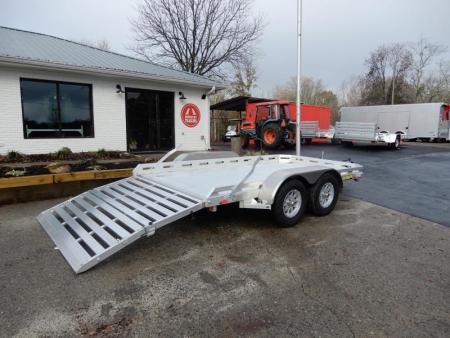 New 2027 Aluma 78"x12' Utility, 7" Sides, Bi-Fold Tailgate 7812BT