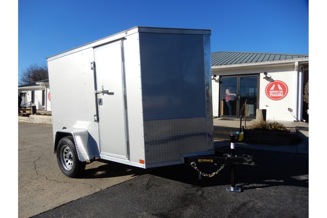 New 2026 Covered Wagon 5x8 Enclosed, 5'6" Height, Ramp Door & Side Door