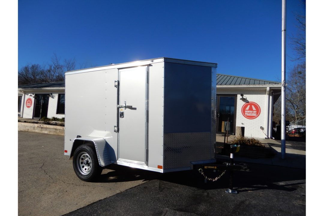 New 2026 Covered Wagon 5x8 Enclosed, 5'6" Height, Ramp Door & Side Door