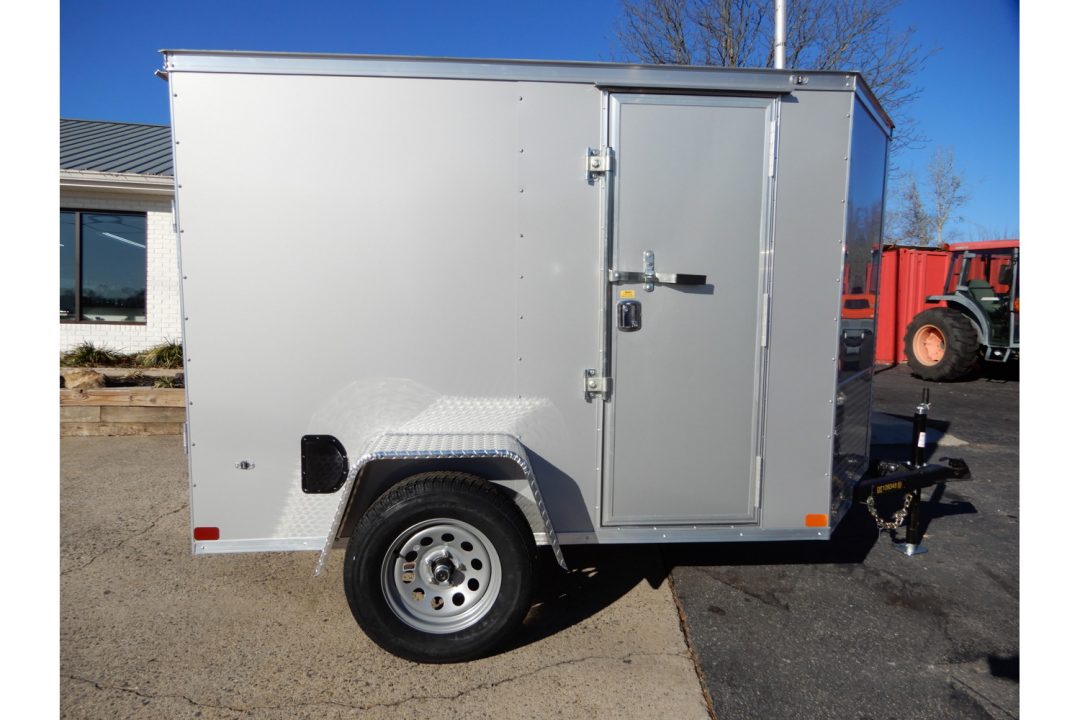 New 2026 Covered Wagon 5x8 Enclosed, 5'6" Height, Ramp Door & Side Door