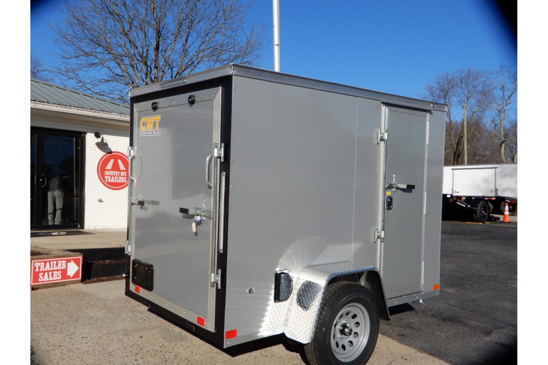 New 2026 Covered Wagon 5x8 Enclosed, 5'6" Height, Ramp Door & Side Door