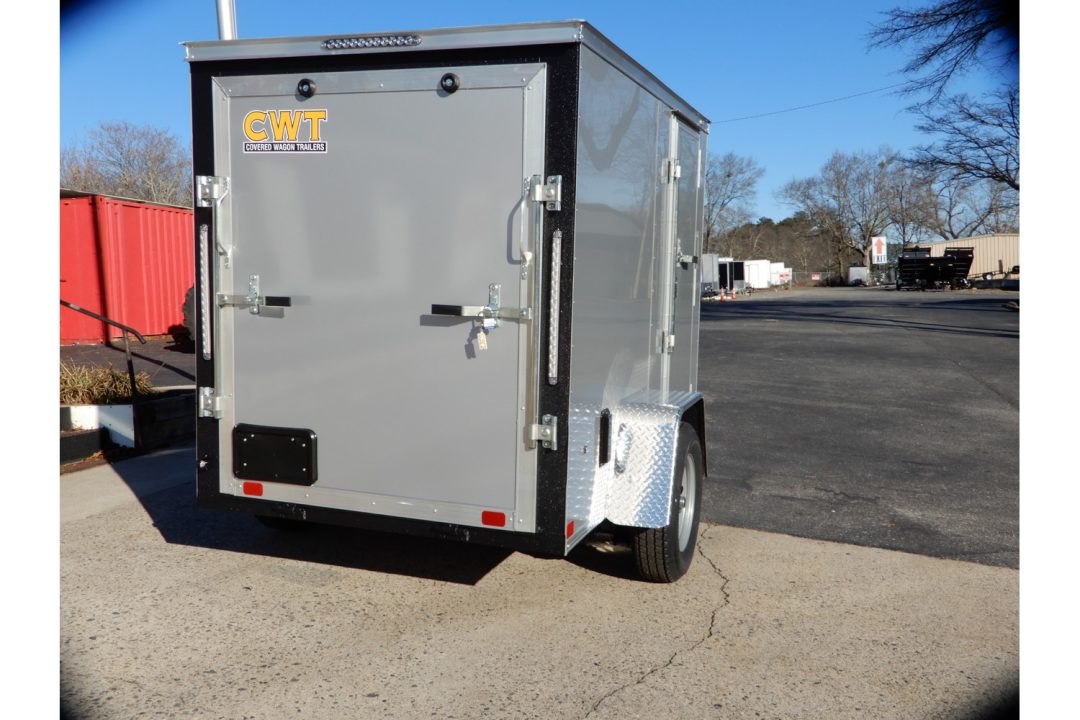 New 2026 Covered Wagon 5x8 Enclosed, 5'6" Height, Ramp Door & Side Door