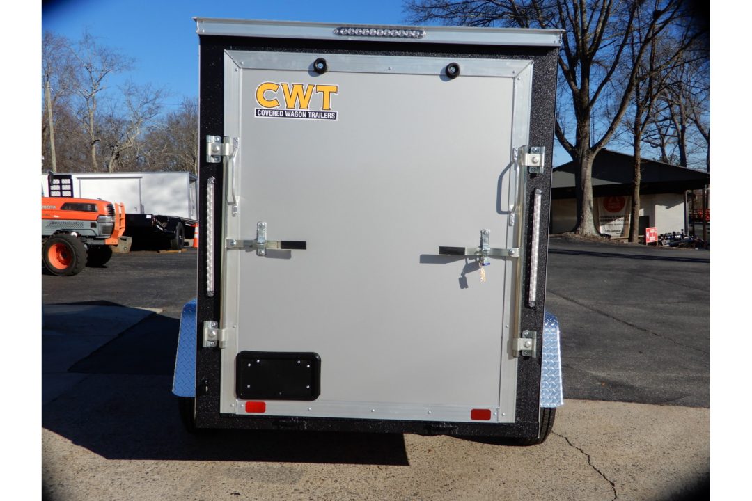 New 2026 Covered Wagon 5x8 Enclosed, 5'6" Height, Ramp Door & Side Door