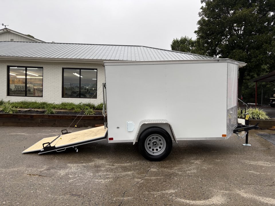 New 2027 Covered Wagon 5x8 Enclosed, 5' Height, Ramp Door Only