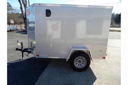 New 2026 Covered Wagon 5x8 Enclosed, 5'6  Height, Ramp Door & Side Door