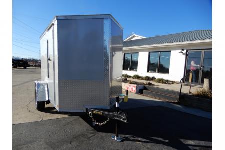 New 2026 Covered Wagon 5x8 Enclosed, 5'6" Height, Ramp Door & Side Door
