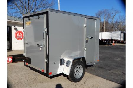 New 2026 Covered Wagon 5x8 Enclosed, 5'6" Height, Ramp Door & Side Door