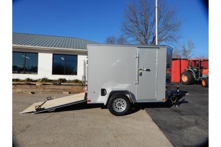 New 2026 Covered Wagon 5x8 Enclosed, 5'6" Height, Ramp Door & Side Door
