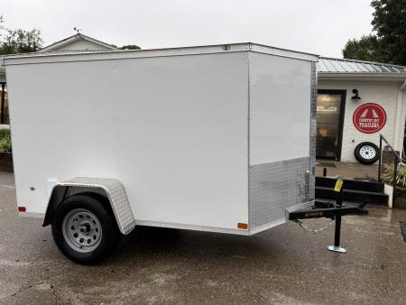 New 2027 Covered Wagon 5x8 Enclosed, 5' Height, Ramp Door Only