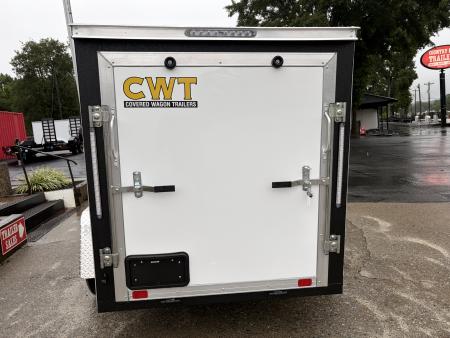 New 2027 Covered Wagon 5x8 Enclosed, 5' Height, Ramp Door Only