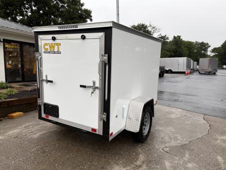 New 2027 Covered Wagon 5x8 Enclosed, 5' Height, Ramp Door Only