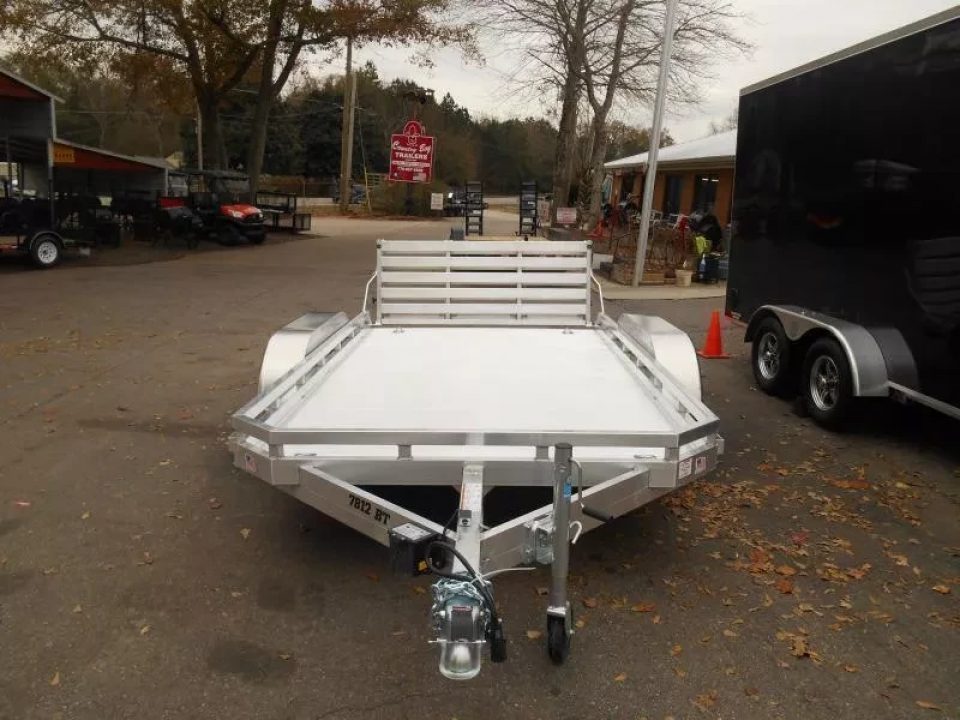 New 2026 Aluma 78"x12' Utility, 8.5" Rails 7812TA-BT
