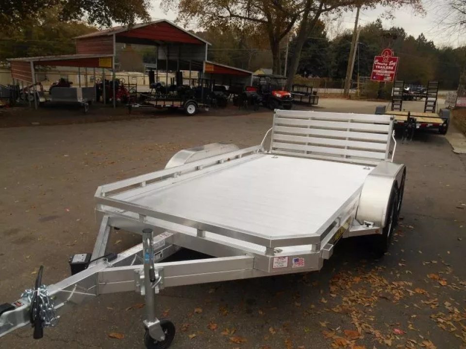 New 2026 Aluma 78"x12' Utility, 8.5" Rails 7812TA-BT
