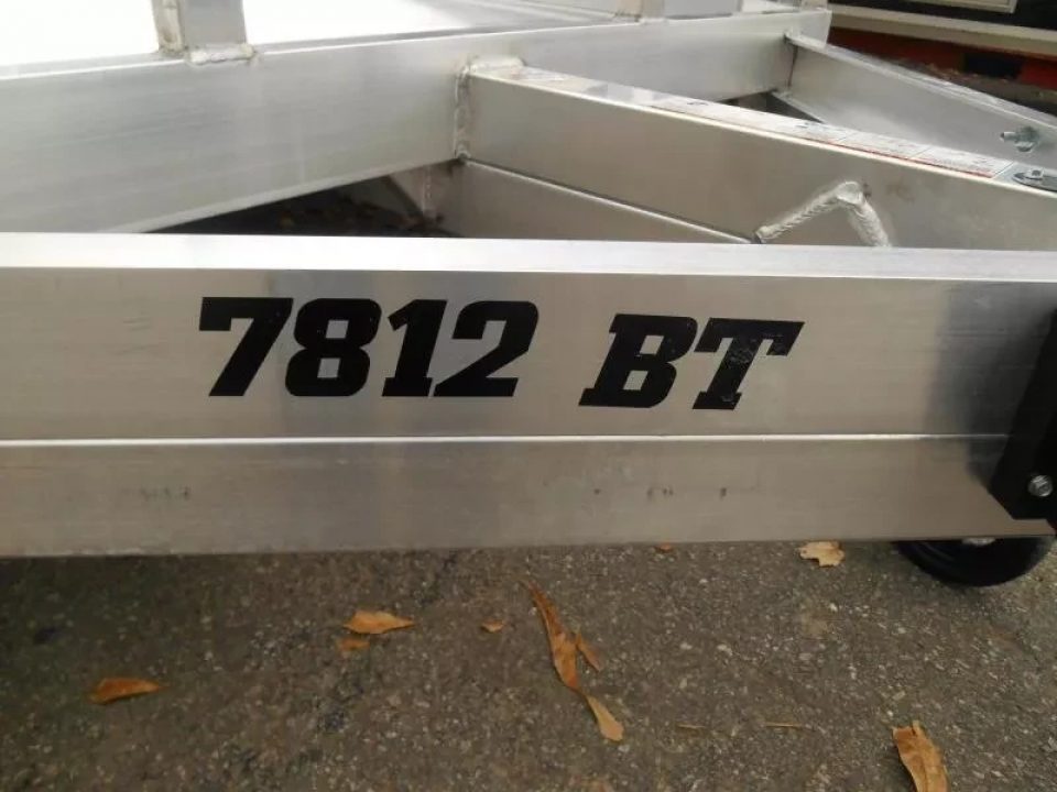 New 2026 Aluma 78"x12' Utility, 8.5" Rails 7812TA-BT