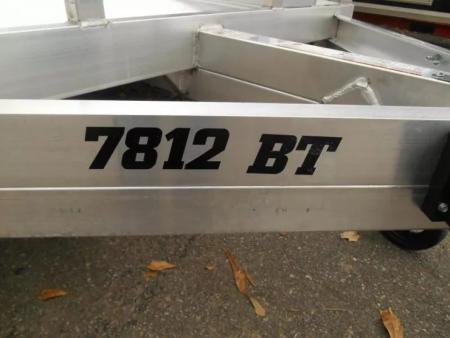 New 2026 Aluma 78"x12' Utility, 8.5" Rails 7812TA-BT