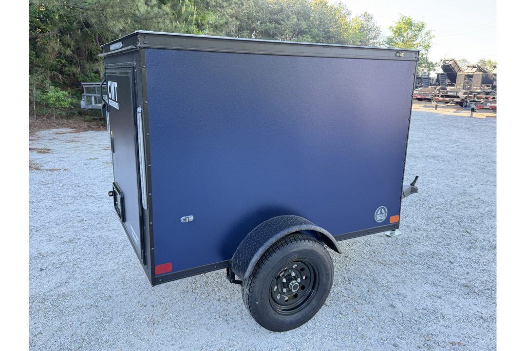 New 2026 Covered Wagon 4'x6' Enclosed, Single Rear Door