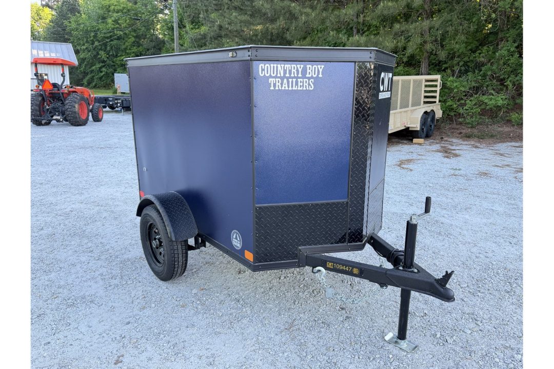 New 2026 Covered Wagon 4'x6' Enclosed, Single Rear Door