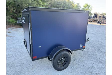 New 2026 Covered Wagon 4'x6' Enclosed, Single Rear Door
