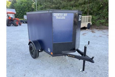 New 2026 Covered Wagon 4'x6' Enclosed, Single Rear Door