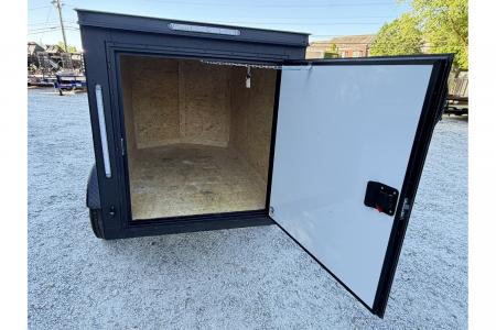 New 2026 Covered Wagon 4'x6' Enclosed, Single Rear Door