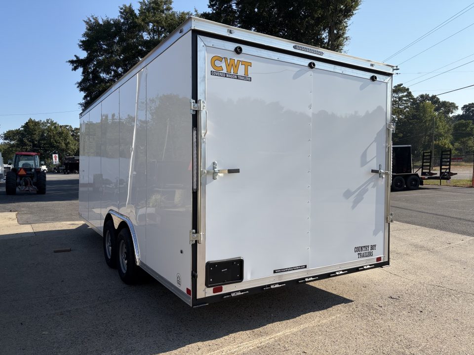 New 2027 Covered Wagon 8.5x20 Car Hauler, 7' Height, 5200# Axles
