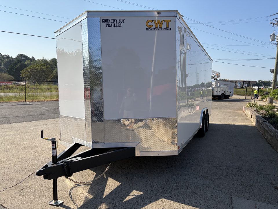 New 2027 Covered Wagon 8.5x20 Car Hauler, 7' Height, 5200# Axles