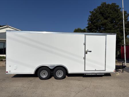 New 2027 Covered Wagon 8.5x20 Car Hauler, 7' Height, 5200# Axles