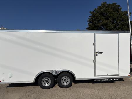 New 2027 Covered Wagon 8.5x20 Car Hauler, 7' Height, 5200# Axles