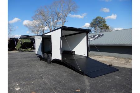 New 2026 Covered Wagon 8.5x24' Car Hauler, Escape Door, 7' Finished Interior
