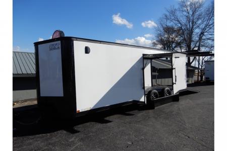 New 2026 Covered Wagon 8.5x24' Car Hauler, Escape Door, 7' Finished Interior