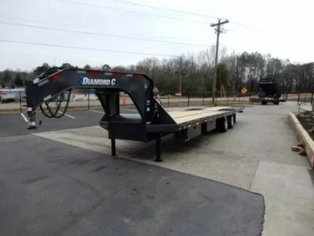 New 2026 Diamond C 8.5x30' Gooseneck, 12' Hydraulic Dove & Jacks, 25900 GVWR, FMAX212HDT