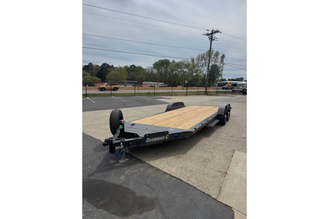 New 2026 Diamond C 83x20 Car Hauler, 2' Dove, Slide-In Ramps GTF206