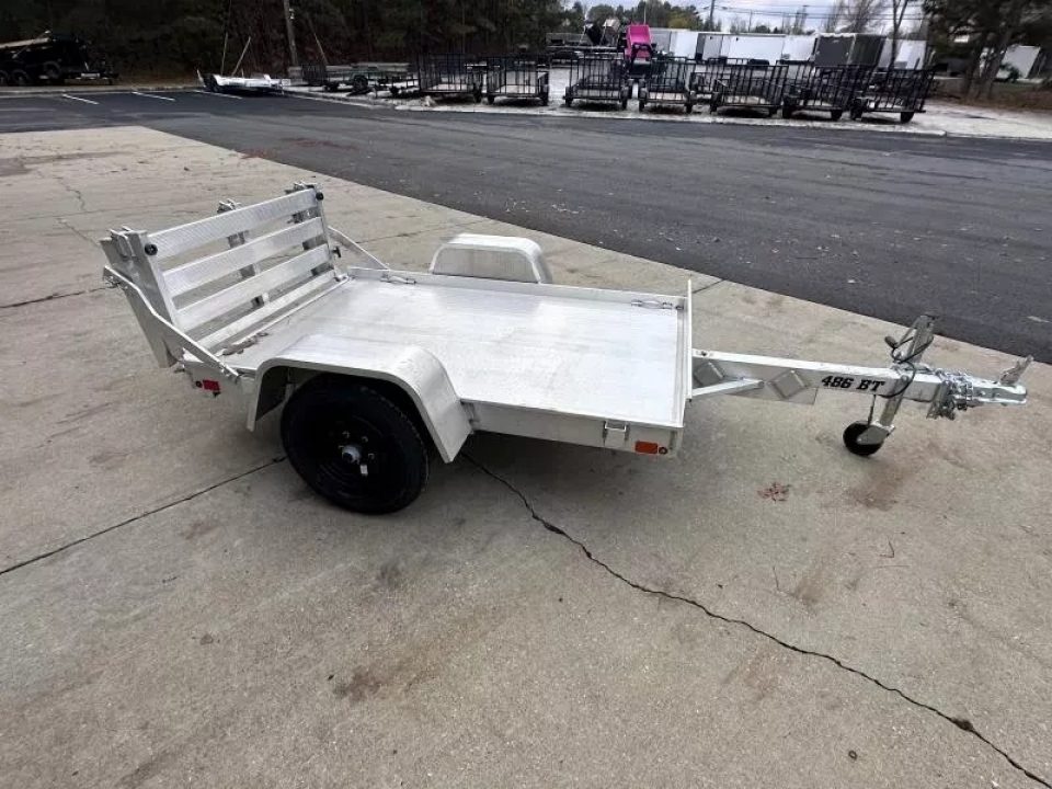 New 2027 Aluma 4'x6' Utility, w/Bi-fold Ramp Gate
