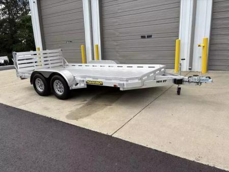 New 2027 Aluma 78X14' Utility, 8.5" Rails, Bi-fold Ramp
