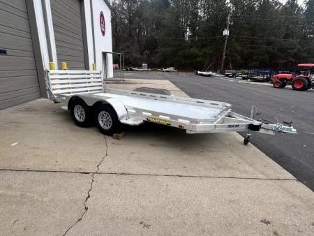 New 2027 Aluma 78X14' Utility, 8.5" Rails, Bi-fold Ramp
