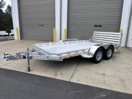 New 2027 Aluma 78X14' Utility, 8.5  Rails, Bi-fold Ramp