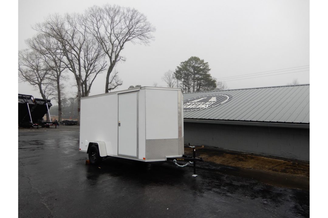 New 2026 Covered Wagon 6x12' Enclosed, Ramp Door, 6'6" Height