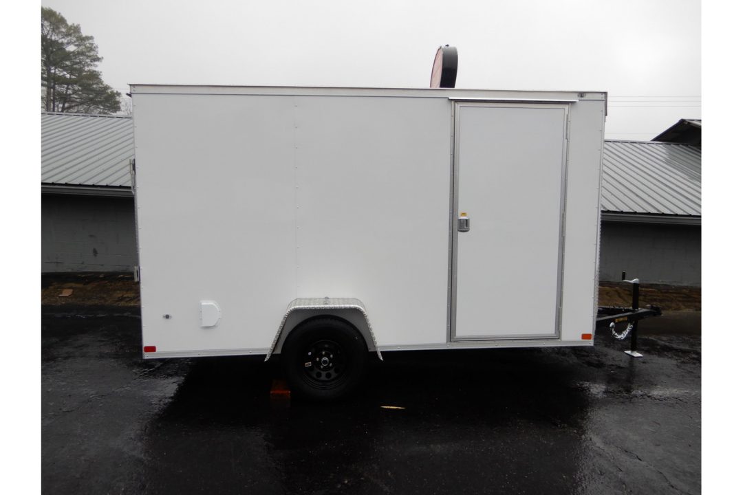 New 2026 Covered Wagon 6x12' Enclosed, Ramp Door, 6'6" Height