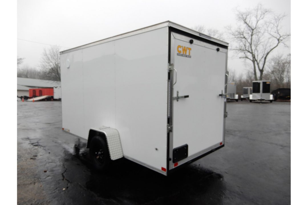 New 2026 Covered Wagon 6x12' Enclosed, Ramp Door, 6'6" Height