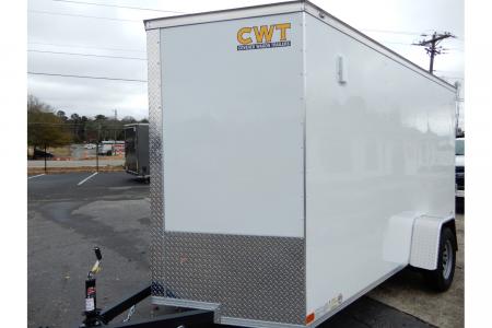 New 2026 Covered Wagon 6x12' Enclosed, Ramp Door, 6'6" Height