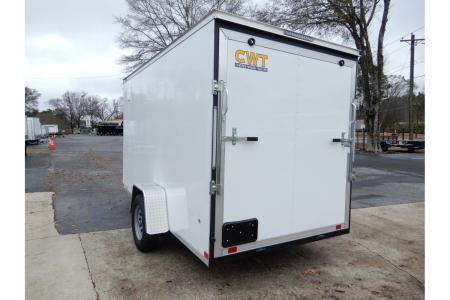 New 2026 Covered Wagon 6x12' Enclosed, Ramp Door, 6'6" Height