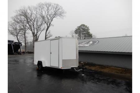 New 2026 Covered Wagon 6x12' Enclosed, Ramp Door, 6'6  Height