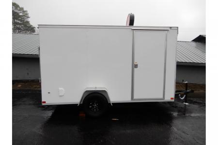 New 2026 Covered Wagon 6x12' Enclosed, Ramp Door, 6'6" Height