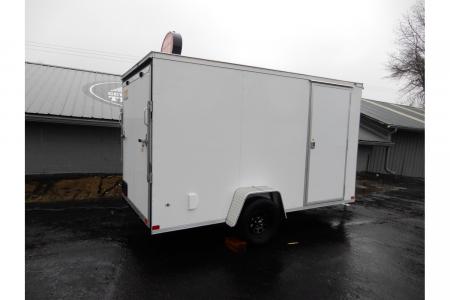New 2026 Covered Wagon 6x12' Enclosed, Ramp Door, 6'6" Height