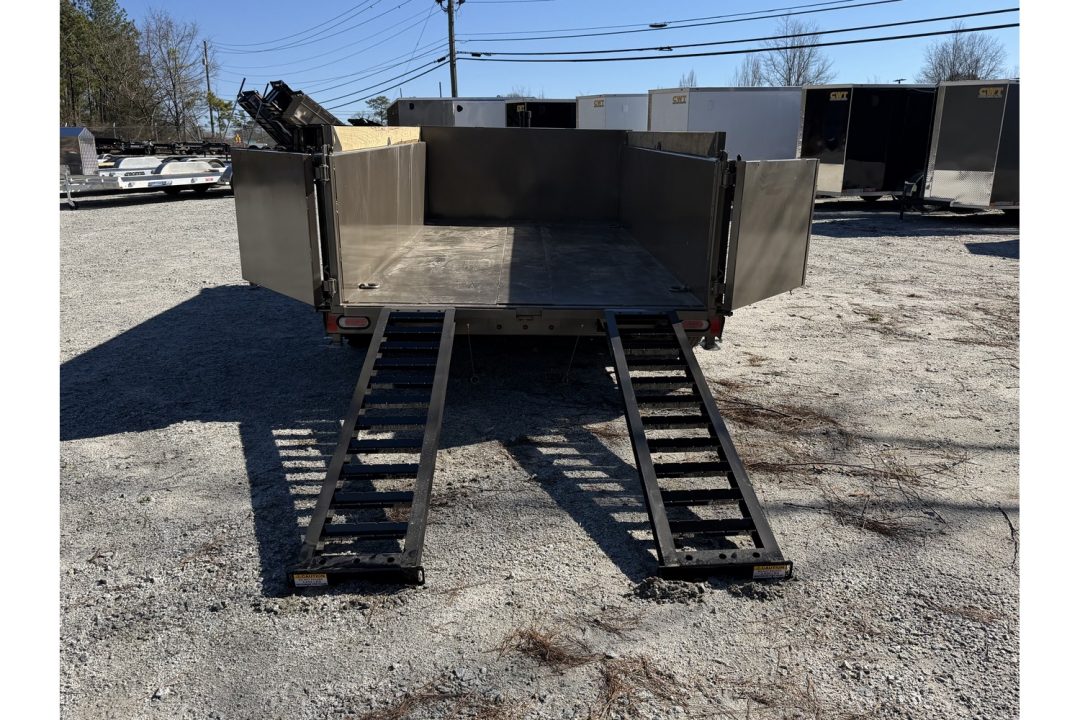 New 2026 Diamond C 7x14' Dump, 7 Ga. Steel, 32" Sides, 15500 GVWR, Ramps, Spare, LPT207