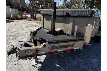 New 2026 Diamond C 7x14' Dump, 7 Ga. Steel, 32" Sides, 15500 GVWR, Ramps, Spare, LPT207