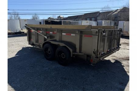 New 2026 Diamond C 7x14' Dump, 7 Ga. Steel, 32" Sides, 15500 GVWR, Ramps, Spare, LPT207