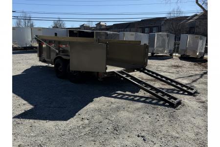 New 2026 Diamond C 7x14' Dump, 7 Ga. Steel, 32" Sides, 15500 GVWR, Ramps, Spare, LPT207